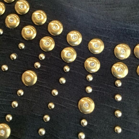 T BAGS TANK TOP GIRLS SIZE 10/12 NWOT BLACK - Picture 3 of 9